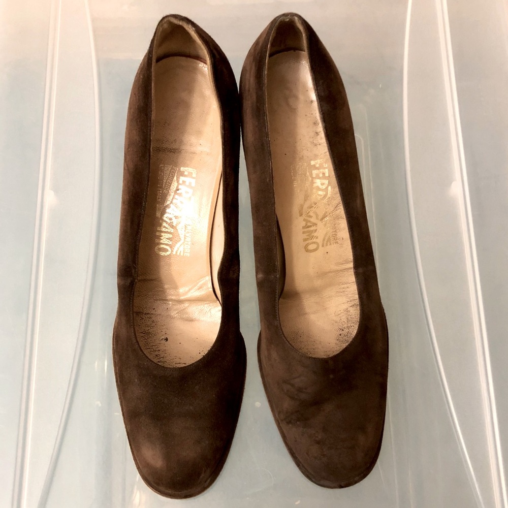 Vintage Salvatore Ferragamo Tortoise Shell Heels